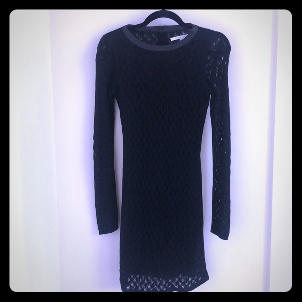 Diane Von Furstenberg black cocktail dress